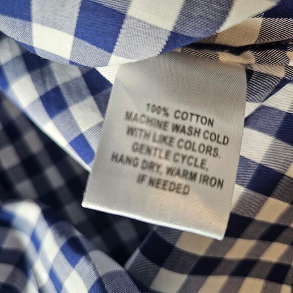 New Untuckit Belleza Plaid Button Down Cotton Long Sleeve Shirt Sz 2 - Picture 10 of 12